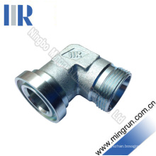 90 Elbow Metric Male / Flange Fitting Hydraulic Adapter (1CFL9)